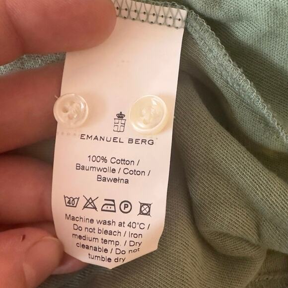 NWT Emanuel Berg Superfine Shirting Modern Fit Terry Cloth Polo Shirt Size XXL - Picture 7 of 8